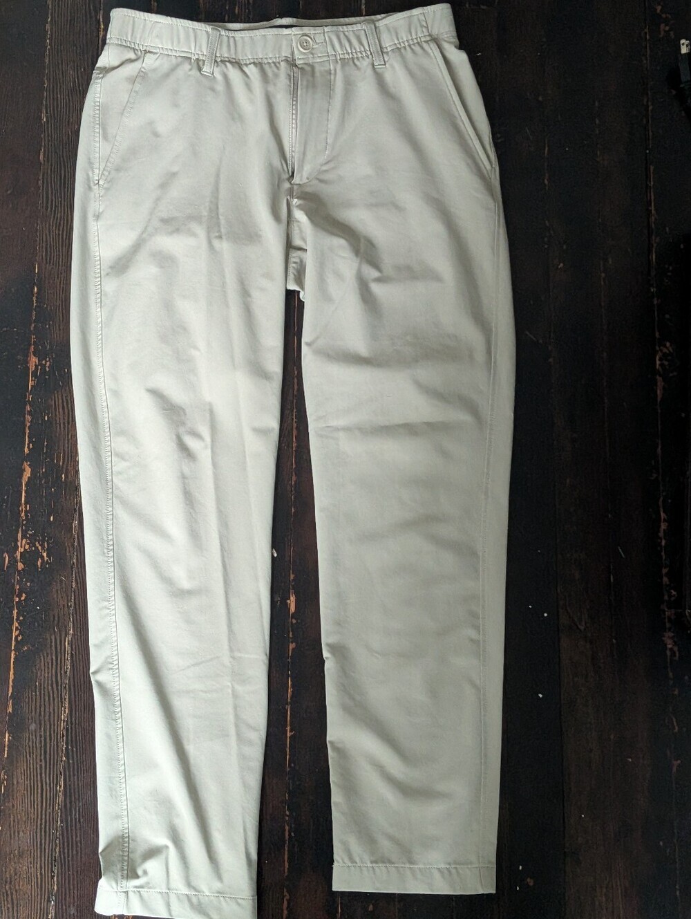 Under Armour Slim Chino Pants in Light Cream